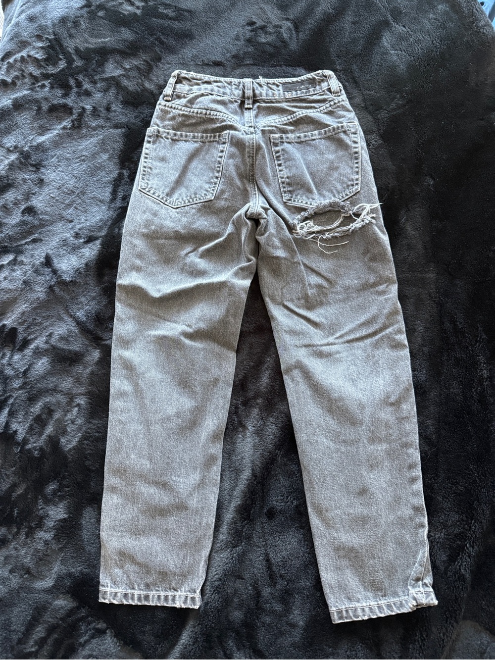 Garage Black Washed High-Rise Jeans